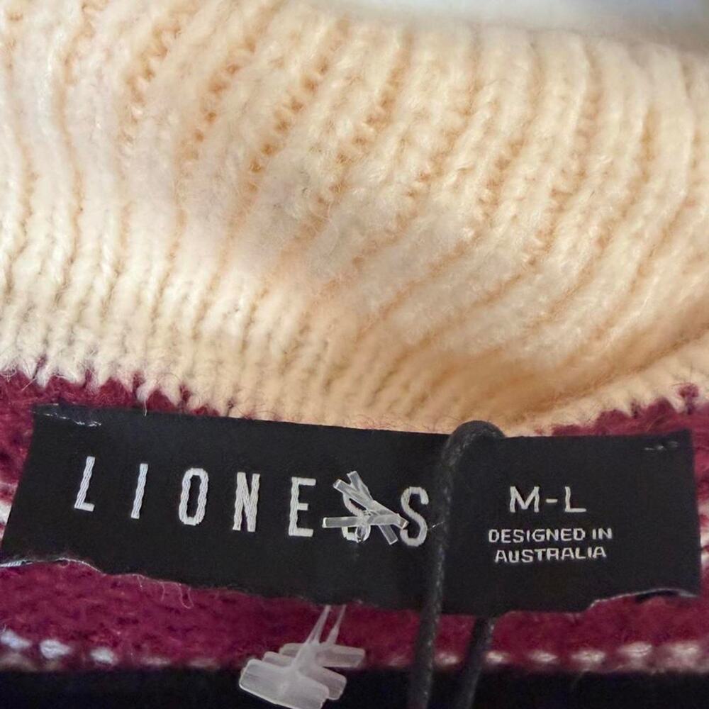New lioness rising sun jersey sweater with collar m/l - Picture 4 of 5